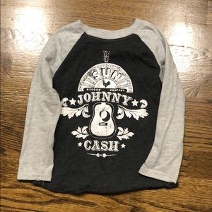 Johnny Cash Lincensed Long Sleeve Rock Tee